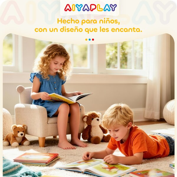 AIYAPLAY Toeletta Trucco per Bambini 3 a 8 Anni, con Sgabello, Specchio, 2 Cassetti e Barre Appendiabiti, Bianco | Aosom Italy