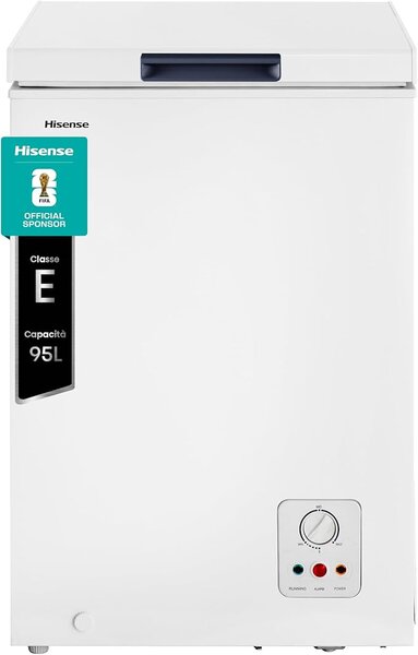 Hisense Congelatore a Pozzetto Orizzontale Capacit 95 Litri Classe energetica E Capacit di congelamento 9,5 kg/24h colore Bianco - MCF95E