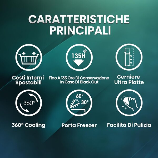 Hisense Congelatore a Pozzetto Orizzontale Capacit 95 Litri Classe energetica E Capacit di congelamento 9,5 kg/24h colore Bianco - MCF95E
