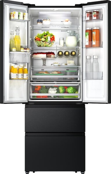 Hisense Frigorifero Americano 4 Porte Capacit 485 Litri Classe energetica E Raffreddamento No Frost colore Nero - RF632N4WFE1