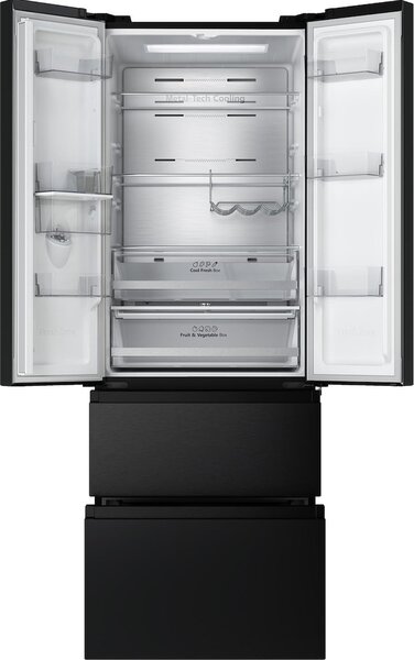 Hisense Frigorifero Americano 4 Porte Capacit 485 Litri Classe energetica E Raffreddamento No Frost colore Nero - RF632N4WFE1