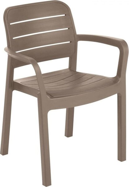 ALLIBERT Sedia per Esterni in Plastica Dimensioni 58x53x83 cm colore Cappuccino - Tisara