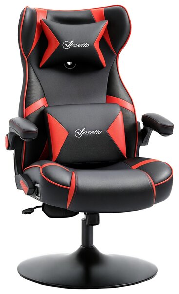 Vinsetto: poltrona da gaming con funzione oscillante, poltrona da gaming con altoparlanti, sedia da ufficio in ecopelle