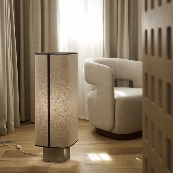 Lampada da terra MARKET SET, Dolce, Beige, Soggiorno, Tessuto / Tessile, Design