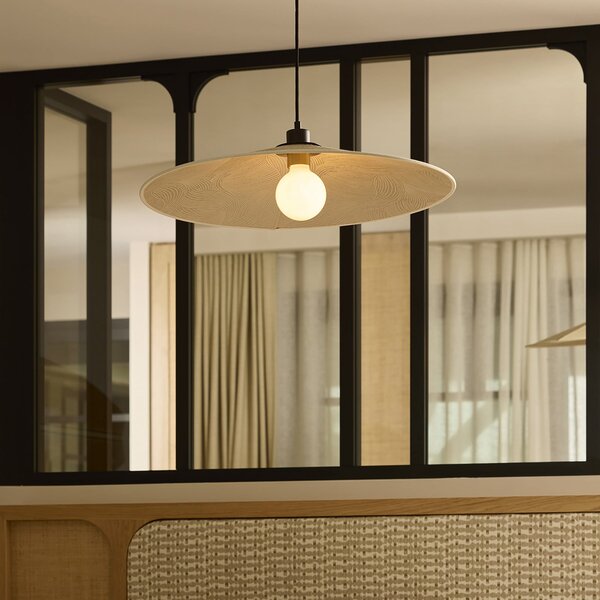 Lampada a sospensione MARKET SET, Gatsby, dimmerabile, Beige, Sala da pranzo, Tessuto / Tessile, Design
