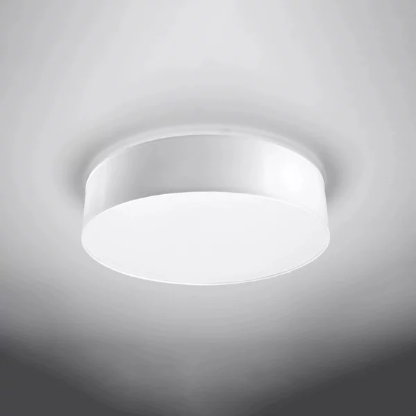 Plafoniera Tonda in PVC da Soffitto 3xE27 ARENA 45 Bianca da interno