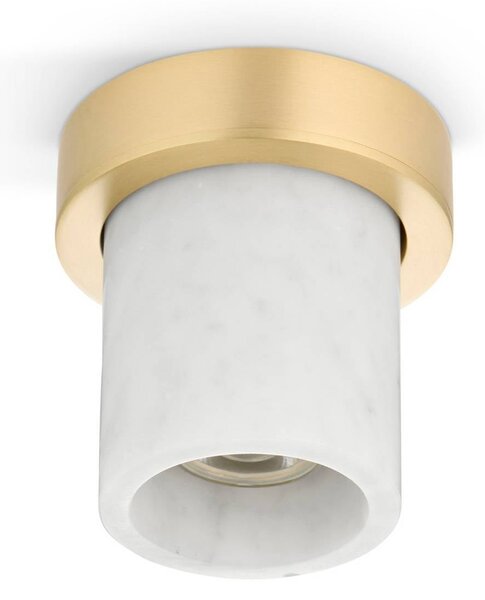 DESIGN BY US Plafoniera soffitto Miss Marble, dimmerabile, Bianco / Opale, Bagno, Pietra, Design, Plafoniera