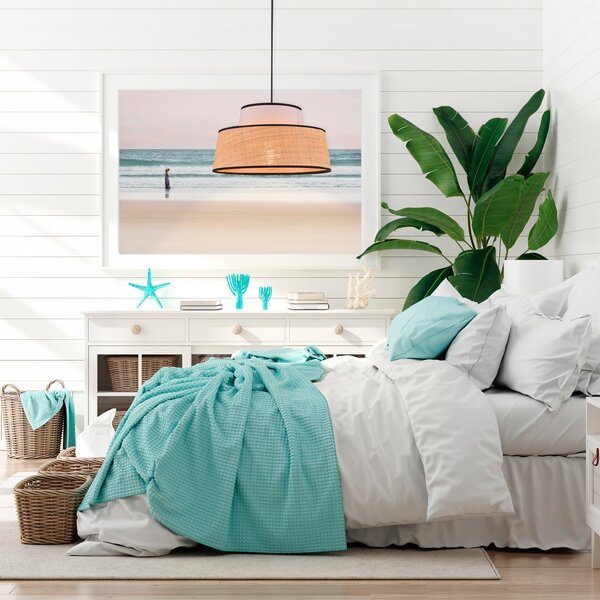 Lampada a sospensione COREP, Mallorca, dimmerabile, Beige, Soggiorno, Tessuto / Tessile