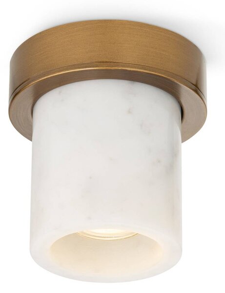 DESIGN BY US Plafoniera soffitto Miss Marble, dimmerabile, Bianco / Opale, Bagno, Pietra, Design, Plafoniera