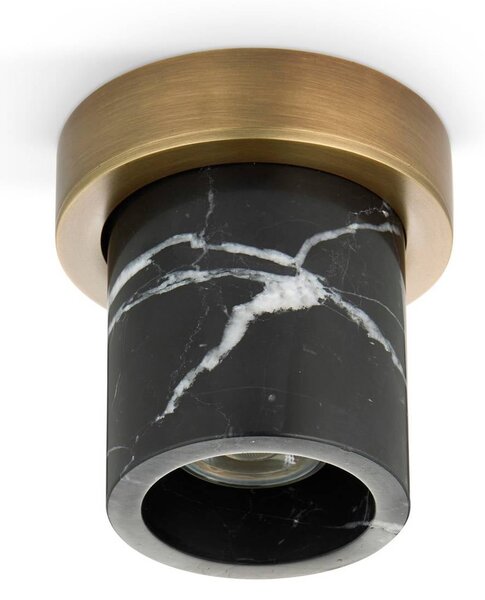 DESIGN BY US Plafoniera soffitto Miss Marble, dimmerabile, Alluminio / Grigio / Zincato, Bagno, Pietra, Design, Plafoniera