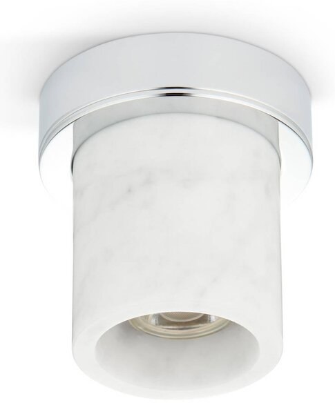 DESIGN BY US Plafoniera soffitto Miss Marble, dimmerabile, Bianco / Opale, Bagno, Pietra, Design, Plafoniera