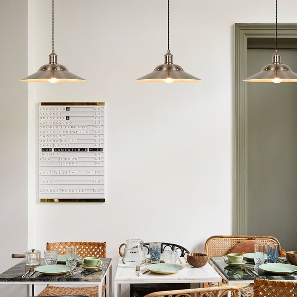 Lampada a sospensione COREP, Louise, dimmerabile, Metallizzato, Soggiorno, Metallo