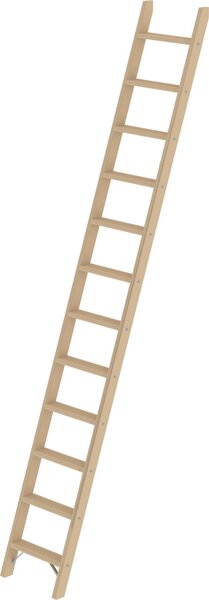 Scaletta in legno senza traversa 12 gradini