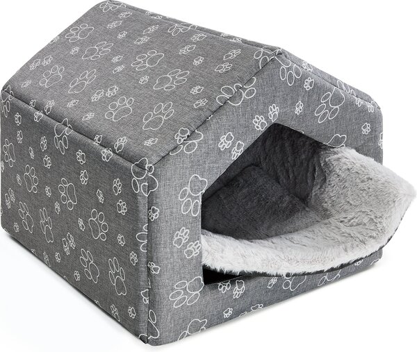 SuperKissen24. Cuccia per cani di taglia media e grande e gatti - Cuccia da interno - Lettino per cani - Cuccia impermeabile - 50x64x45 cm - Grigio chiaro