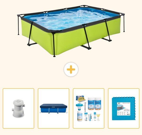 Piscina fuori terra rettangolare - 300x200x65 cm - 5 pezzi - Modello SCB2