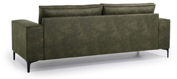 Divano in similpelle verde 224 cm Copenhagen - Scandic
