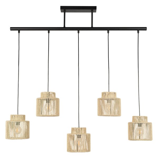 Lampada a sospensione COREP, Cancun, dimmerabile, Beige, Soggiorno, Carta / Cartone