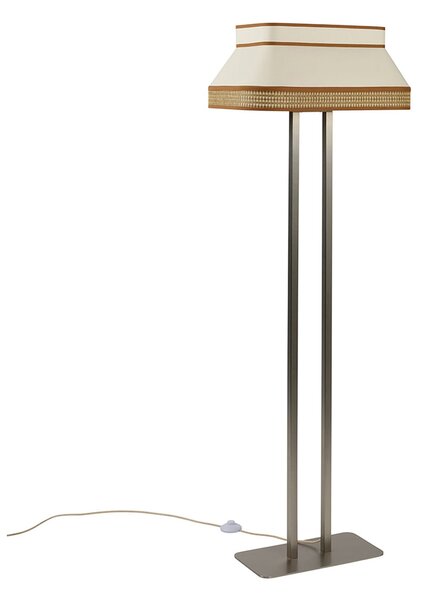 Lampada da terra MARKET SET, Square, Beige, Soggiorno, Tessuto / Tessile, Design