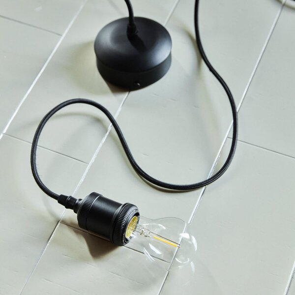 Lampada a sospensione House Doctor, dimmerabile, Nero, Soggiorno, Plastica