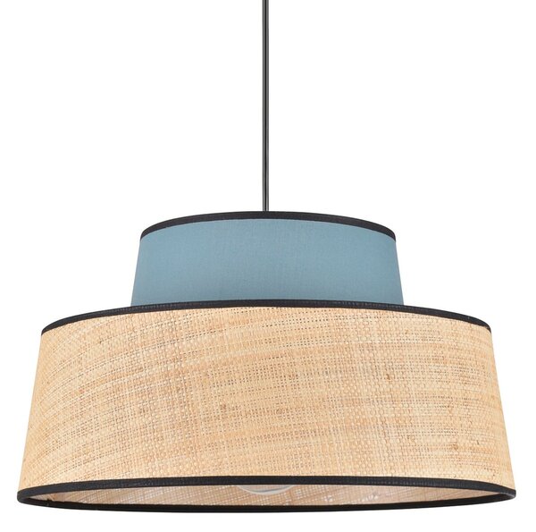 Lampada a sospensione COREP, Mallorca, dimmerabile, Beige, Soggiorno, Tessuto / Tessile