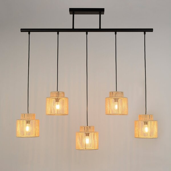 Lampada a sospensione COREP, Cancun, dimmerabile, Beige, Soggiorno, Carta / Cartone
