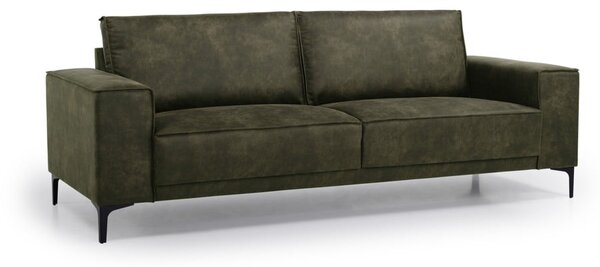 Divano in similpelle verde 224 cm Copenhagen - Scandic