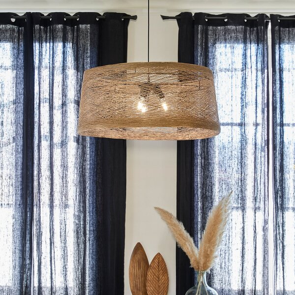 Lampada a sospensione COREP, Nude, dimmerabile, Beige, Soggiorno, Carta / Cartone