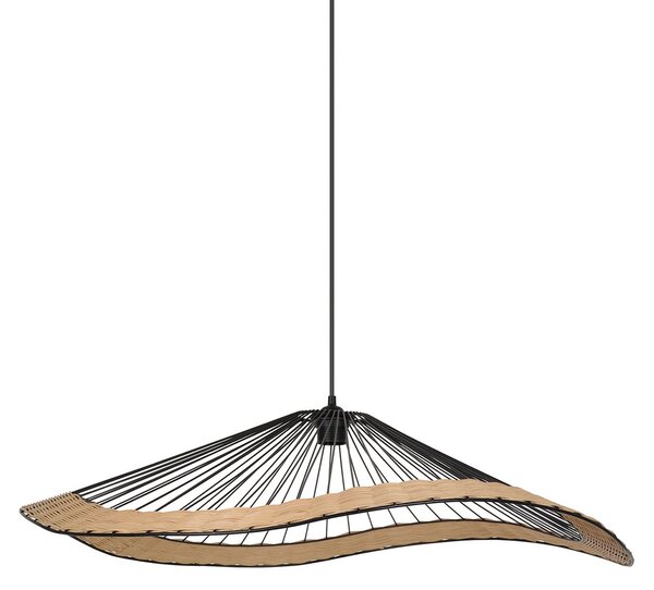 Lampada a sospensione COREP, Mekong, dimmerabile, Nero, Soggiorno, Metallo