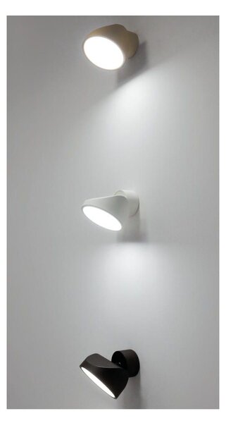 TARP APPLIQUE ORIENTABILE ANTRACITE, BIANCO E SABBIA LED 13W LUCE CCT 2700K-3000K-4000K DESIGN MODERNO