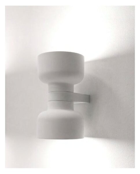 BOTTONE APPLIQUE UP & DOWN IN ALLUMINIO 4 COLORI LAMPADINE ATTACCO GX53 DESIGN MODERNO