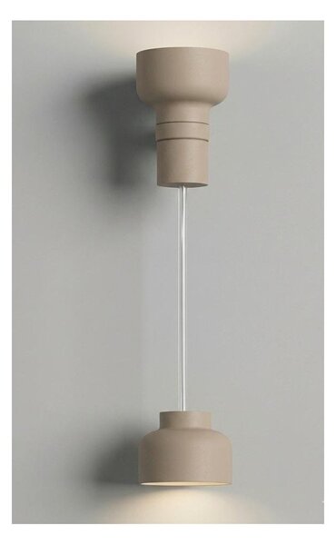 BOTTONE SOSPENSIONE SINGOLA UP & DOWN IN ALLUMINIO 4 COLORI LAMPADINE ATTACCO GX53 DESIGN MODERNO