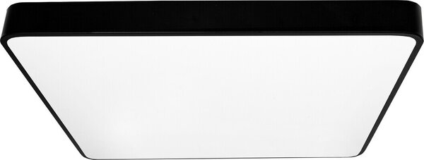 Plafoniera LED quadrata Hollywood bianco e nero 60W, bianco neutro 5400 lm, metallo, dimensioni: 5x60x60 cm, IP20, IdeaLED