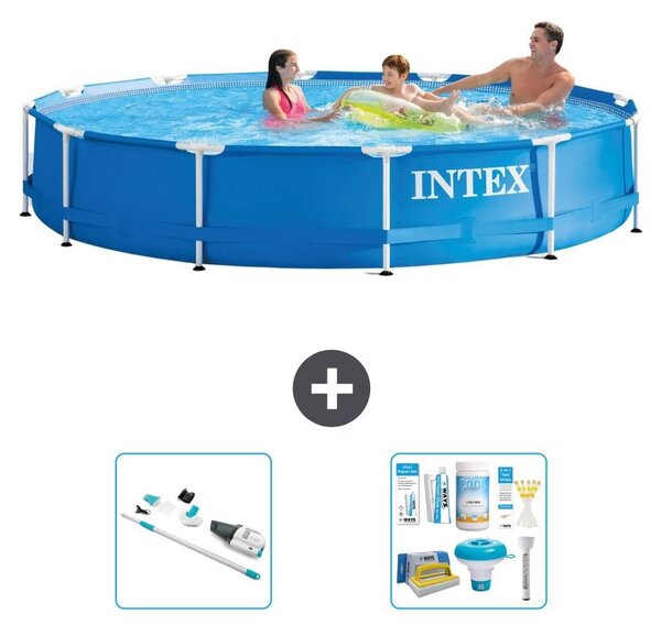 Piscina autoportante rettangolare - 366x76 cm - 3 pezzi - Modello S22457