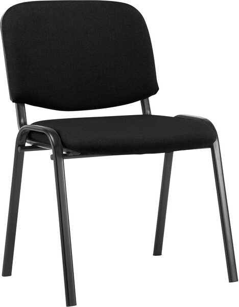 Sedia visitatore Ken tessuto nero