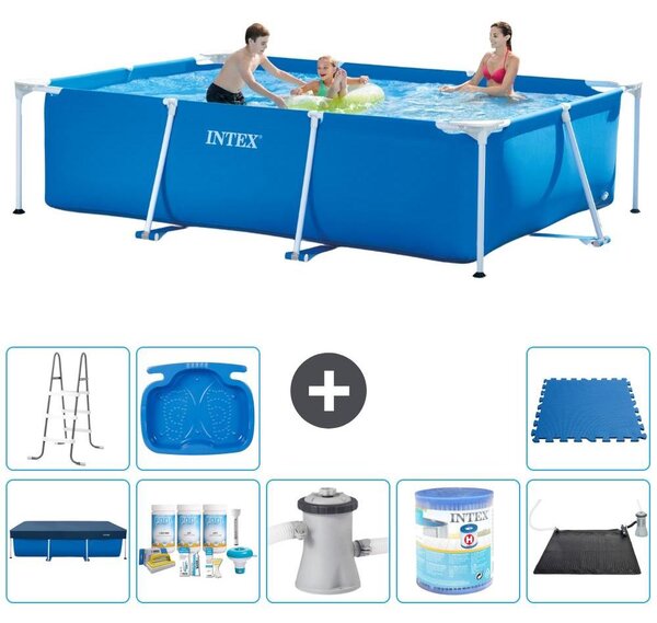 Piscina fuori terra rettangolare - 300x200x75 cm - composta da 9 elementi - modello S40181