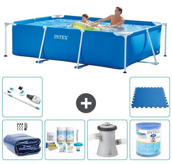Piscina fuori terra rettangolare - 260x160x65 cm - 7 pezzi - Modello S30133