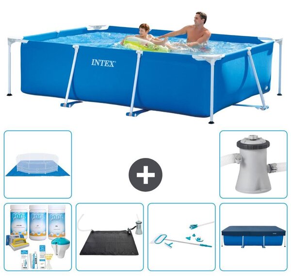 Piscina fuori terra rettangolare - 260x160x65 cm - 7 pezzi - Modello S20022