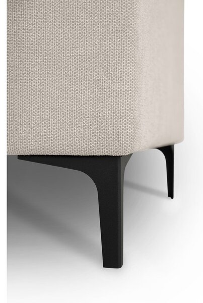 Divano angolare beige (con penisola a sinistra/a U) con rivestimento in ciniglia Fabian – Scandic