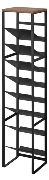 Portabottiglie nero in metallo numero di bottiglie 16 20x88,5x19 cm Tower – YAMAZAKI