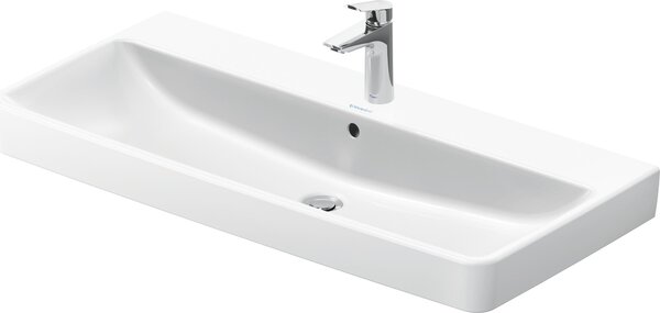 Duravit No.1 lavabo, 1 trou de robinetterie, avec trop-plein, 1000x460mm, partie inférieure vitrifiée, 23751000002, 23751000002