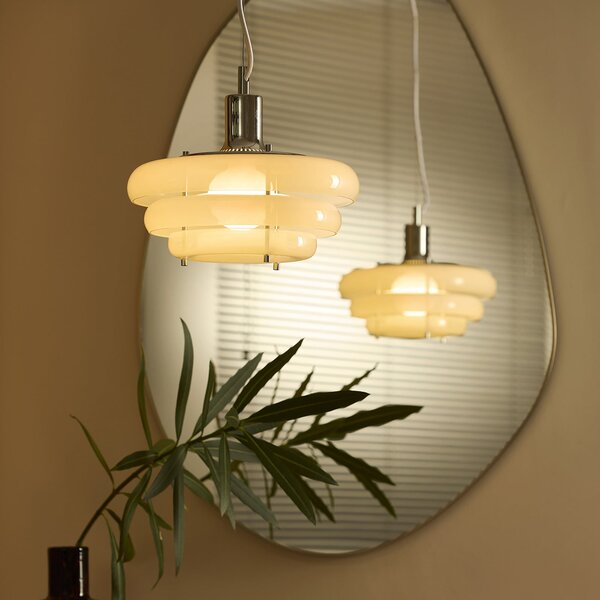 Lampada a sospensione MARKET SET, Sunset, dimmerabile, Bianco, Sala da pranzo, Vetro, Design