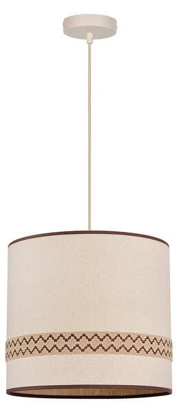 Lampada a sospensione MARKET SET, Jimmy, dimmerabile, Beige, Sala da pranzo, Tessuto / Tessile, Design
