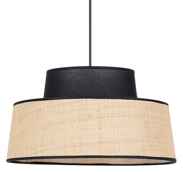 Lampada a sospensione COREP, Mallorca, dimmerabile, Beige, Soggiorno, Tessuto / Tessile