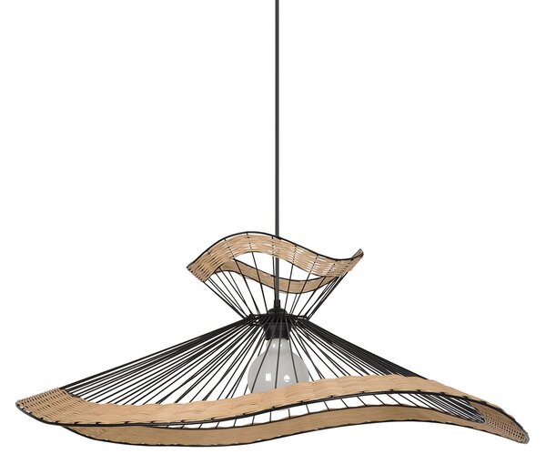 Lampada a sospensione COREP, Mekong, dimmerabile, Nero, Soggiorno, Metallo