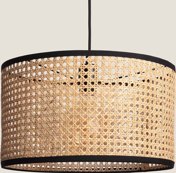 Lampada a sospensione in rattan Huela Natural