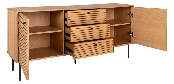 Cassettiera bassa in rovere naturale 150x74 cm Kyoto - House Nordic