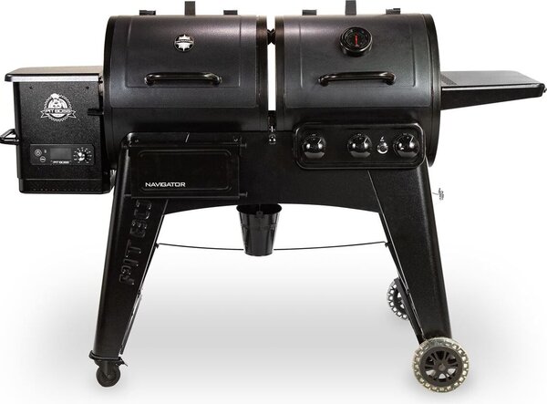Pit Boss Navigator 1230 Kombo-Grill (bis 260 Grad, ausklappbare Ablage) 10706