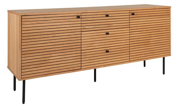 Cassettiera bassa in rovere naturale 150x74 cm Kyoto - House Nordic