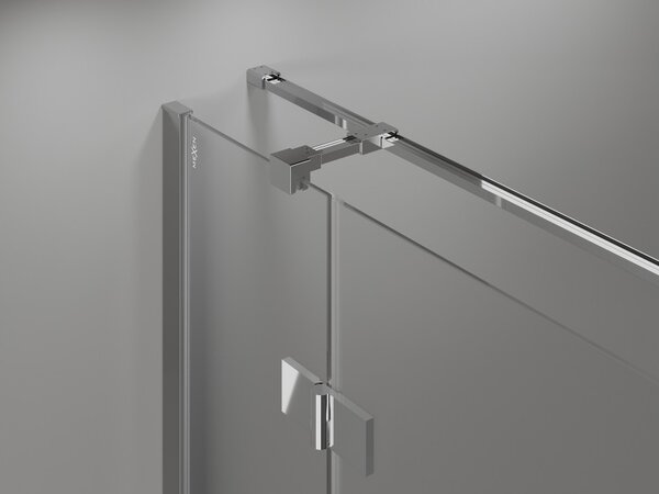Mexen Mist-H T cabina doccia a battente destra 110 x 80 cm, trasparente, cromo - 8A5T-110-080-01-00-P
