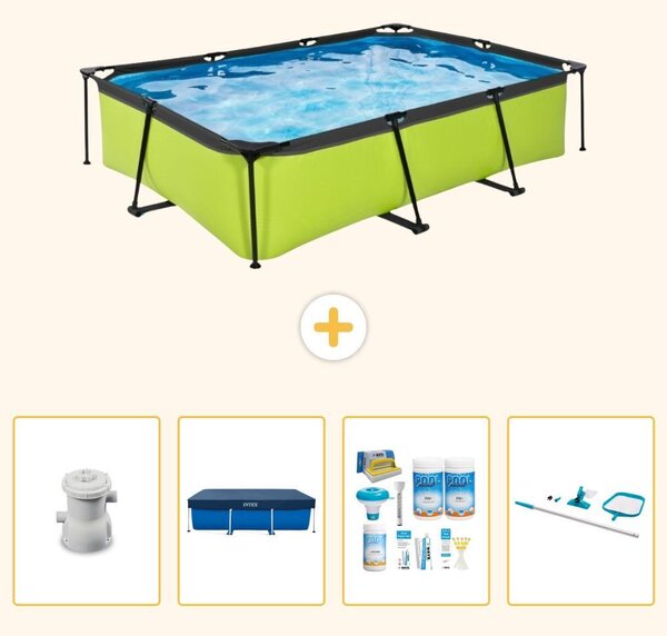 Piscina fuori terra rettangolare - 300x200x65 cm - 5 pezzi - Modello SCB7